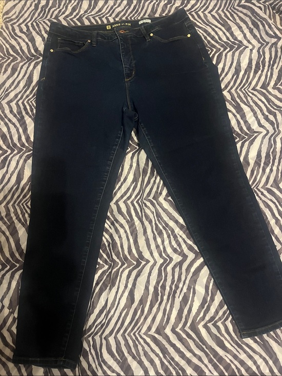 Anne Klein Denim - Anne Klein Dark Navy Skinny Jeans